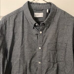 BLDWN blue soft brushed cotton long sleeve medium